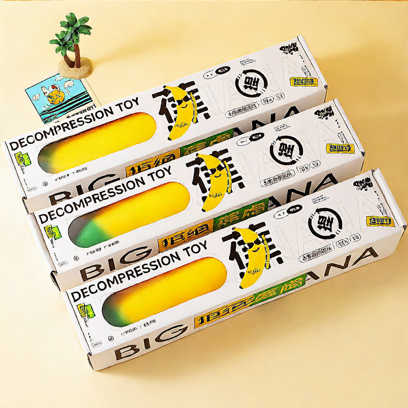 Large Banana Stress Relief Squeeze Toy